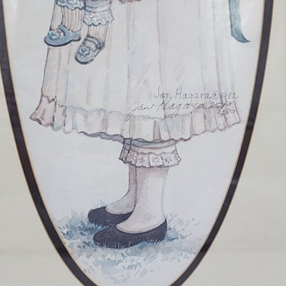 Vintage Wood Picture Photo Frame Ornate Detailed Gold Girl Print 13.5"x25.5" - Picture 10 of 16